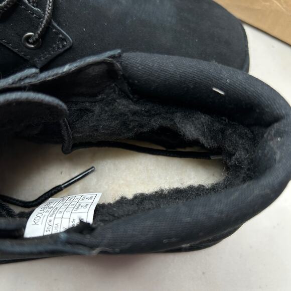 UGG Neumel Lace Up Round Toe Boot S/N 1094269 Black Women 7 NWB - Picture 6 of 11